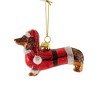 Kurt S. Adler 3.5 Inch Dog In Santa Suit Christmas Best Friend Tree Ornaments - 2 of 3
