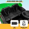 24V Kids Ride On Dump Truck with R/C, 2 Seater Electric Car with Electric Dump Bed & Shovel, Music Player, Soft Start, 19" Spacious Seat, Green - 2 of 4