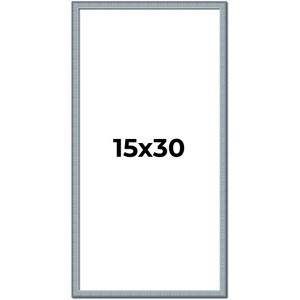 PosterPalooza | Panoramic Textured Blue Picture Frame - UV Acrylic, Foam Board Backing, Hanging Hardware - 1 of 4