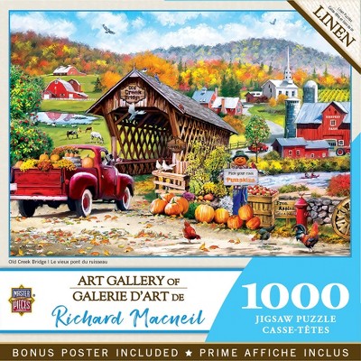 MasterPieces Art Gallery Puzzles Collection - Old Creek Bridge 1000 Piece Jigsaw Puzzle