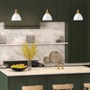 Hudson and Canal 8" Wide Pendant with Metal Shade - 4 of 4