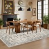 Washable Rugs,Area Rug for Living Room Bedroom, Washable Brown Rug Vintage Print Carpet - 4 of 4