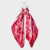 Abstract Silk Bow Hair Twister with Tails - A New Day™ Pink - 2 of 3