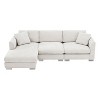 NicBex Couches for Living Room 96" Oversized Sectional Sofa L-shaped Luxury Chenille Upholstered Sofa Couch with Chaise and 2 Free pillows, Minsk Gray - 4 of 4