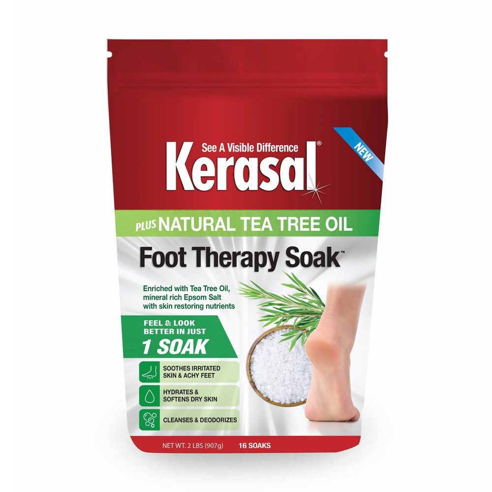 Photos - Shower Gel Kerasal Foot Therapy Soak Plus Natural Tea Tree Oil - 32oz