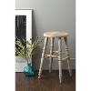 East at Main Promenade Antique Counter Height Barstool Tan - 3 of 4