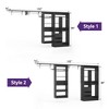 Aheaplus 132" Closet System with Adjustable Shelves and Drawers, Wall-mounted Space-Saving Closet Organizer with Hanging Rods - 3 of 4