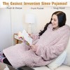 Catalonia Oversized Women Wearable Blanket Hoodie Sweatshirt, Comfortable Fluffy Soft Fleece Plush Lounging Pullover, Cozy Winter Gift for Woman Wife - 2 of 4