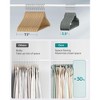 SONGMICS Velvet Hangers Non-Slip Clothes Hangers Pants Bar Space-Saving - 4 of 4