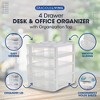 Gracious Living Desktop and Countertop Clear Smooth Gliding Drawers Storage Bin with Organizer Top Lid for Small Items, Holds 8.5 x 11 Inch Paper - 4 of 4