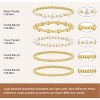 14K Gold Plated Bracelet Stack Strand Stretch Bead Ball Bracelet Set Stackable Bracelet - 3 of 4