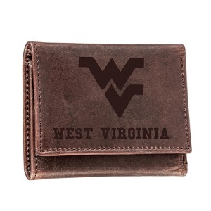 Evergreen West Virginia University Crazy Horse Collection Tri-Fold Wallet - 1 of 1