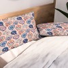 Deny Designs King Pimlada Phuapradit Floral Paisley Half Drop Duvet Cover and Pillow Sham Orange - 3 of 4