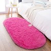 Fluffy Oval Area Rug 2.6 x 5.3 Ft, Soft Fuzzy Shag Carpet for Bedroom Bedside, Non-Slip Plush Shaggy Rug - 4 of 4