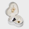 Heart Travel Jewelry Organizer - A New Day™ Silver - 2 of 2