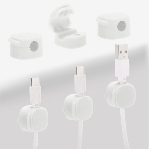 Unique Bargains Magnetic Adhesive Durable Cable Holder Clip for Office Desk Phone Wire 6 Pcs - 1 of 4