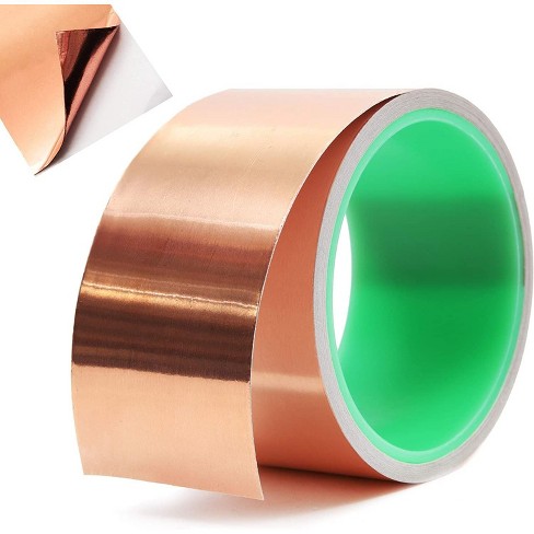 Copper Foil Tape With Conductive Adhesive For Guitar And Emi Shielding Slug Repellent Crafts Electrical Repairs 2 X 18ft Target