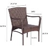 Jiallo Leisure Collection Outdoor Garden Patio Furniture 2PC chair set - 3 of 4