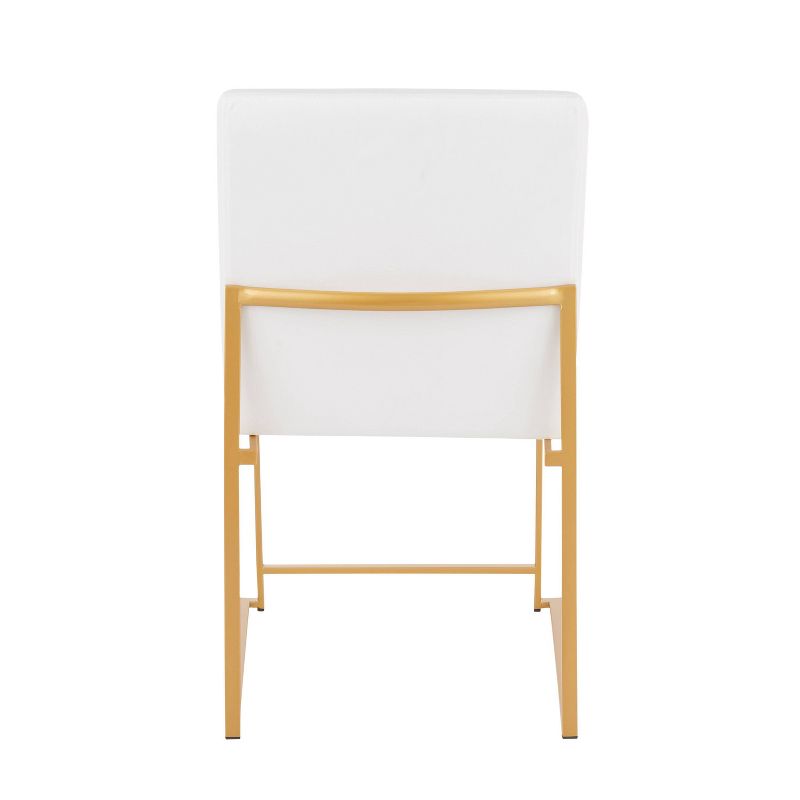 Set of 2 High Back Fuji Contemporary Dining Chairs - LumiSource, 6 of 14
