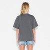 Women's Stitch Attitude Oversized Short Sleeve Graphic T-Shirt - Slate Gray - 3 of 3