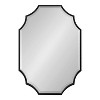 Kate and Laurel Deavere Scalloped Metal Scallop Mirror, 22x32, Black - 2 of 4