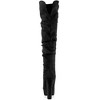Allegra K Women's Platform Round Toe Zipper Chunky Heel Over the Knee Boots - 4 of 4