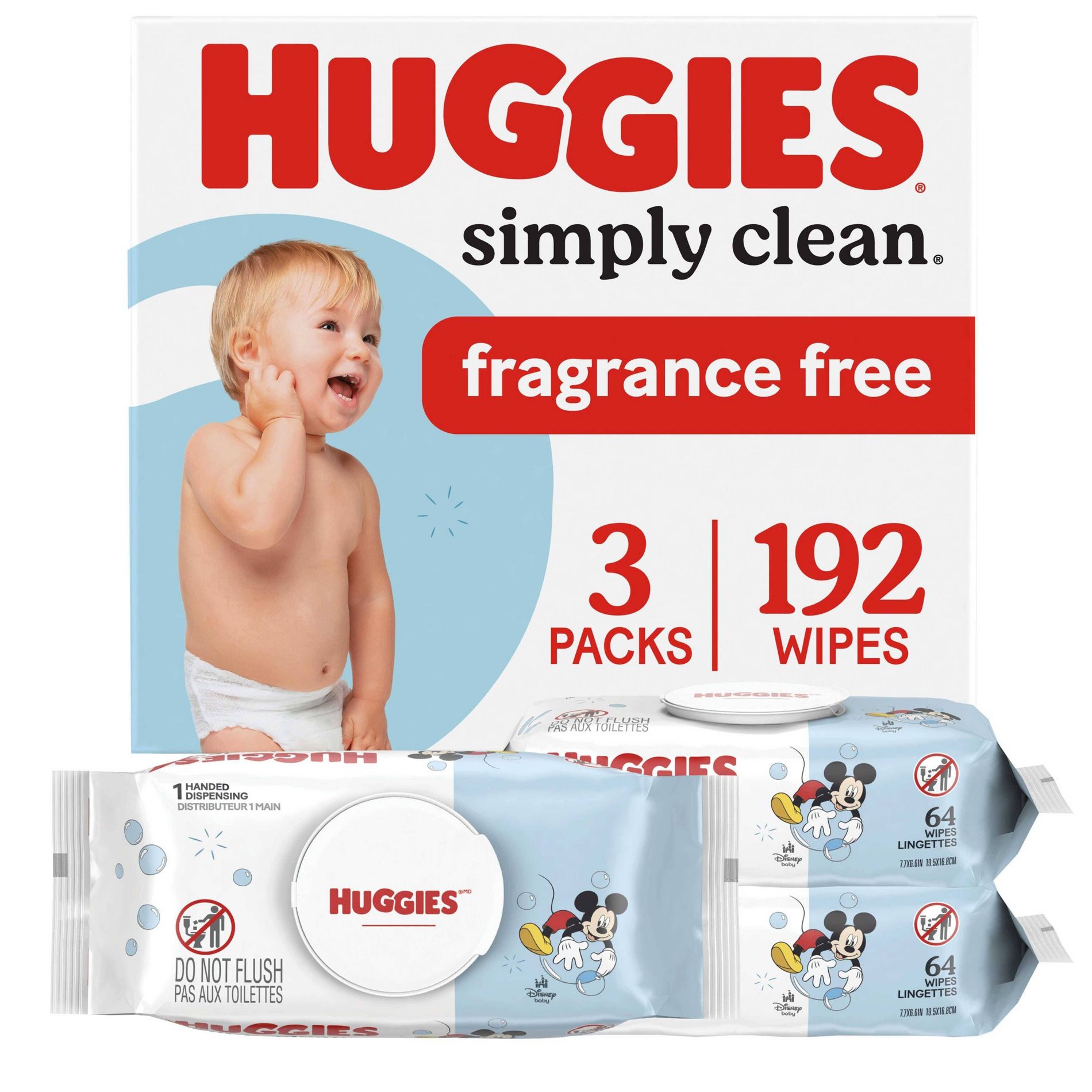 Huggies Simply Clean Baby Wipes - Unscented - (Select Size and Count)