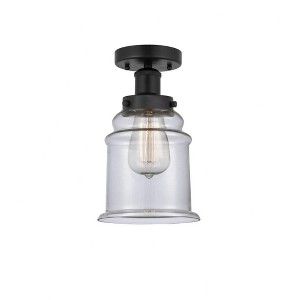 Canton - 1 Light Semi-Flush Mount In Industrial Style-11 Inches Tall and 6 Inches Wide - 1 of 1