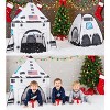 Joyfy Space Rocket Ship Pop Up Tent, Kids Play Tent Indoor Outdoor Playhouse Foldable House Playset Backyard Room Decor Toys Gift For Kid Toddlers Boy - 2 of 4