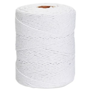 Bright Creations 200 Yards of 2mm Macrame Cord for Crafts, White Cotton String for Gift Wrapping, Bakers Twin for Wall Hanging, Plant Hangers - 1 of 4