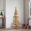 vidaXL Christmas Trees with Stand Brown 59.1" Solid pine wood - 2 of 4