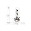 Black Bow Jewelry Sterling Silver Frog Dangle Bead Charm - 2 of 3