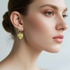 Sterling Silver Leverback Earrings for Women, 14K Gold and Silver Drop Dangle Earrings Jewelry Hypoallergenic - 4 of 4