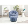 Lyngins Giant Faux Fur Bean Bag Chair, Ergonomic Lazy Chair with Memory Foam, Stylish Accent Chair, Single Sofa Chair for Home & Leisure - 2 of 4
