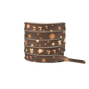 INSPIRE CHIC Christmas Flat Shoe Laces for Adults, Men, Him, Women, Teens, Christmas Decorations Shoestrings 1 Pair - 1 of 4