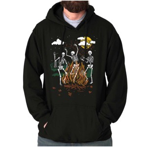 Halloween Campfire Dancing Skeletons Hoodie Sweatshirt Women Men Brisco Brands - 1 of 4