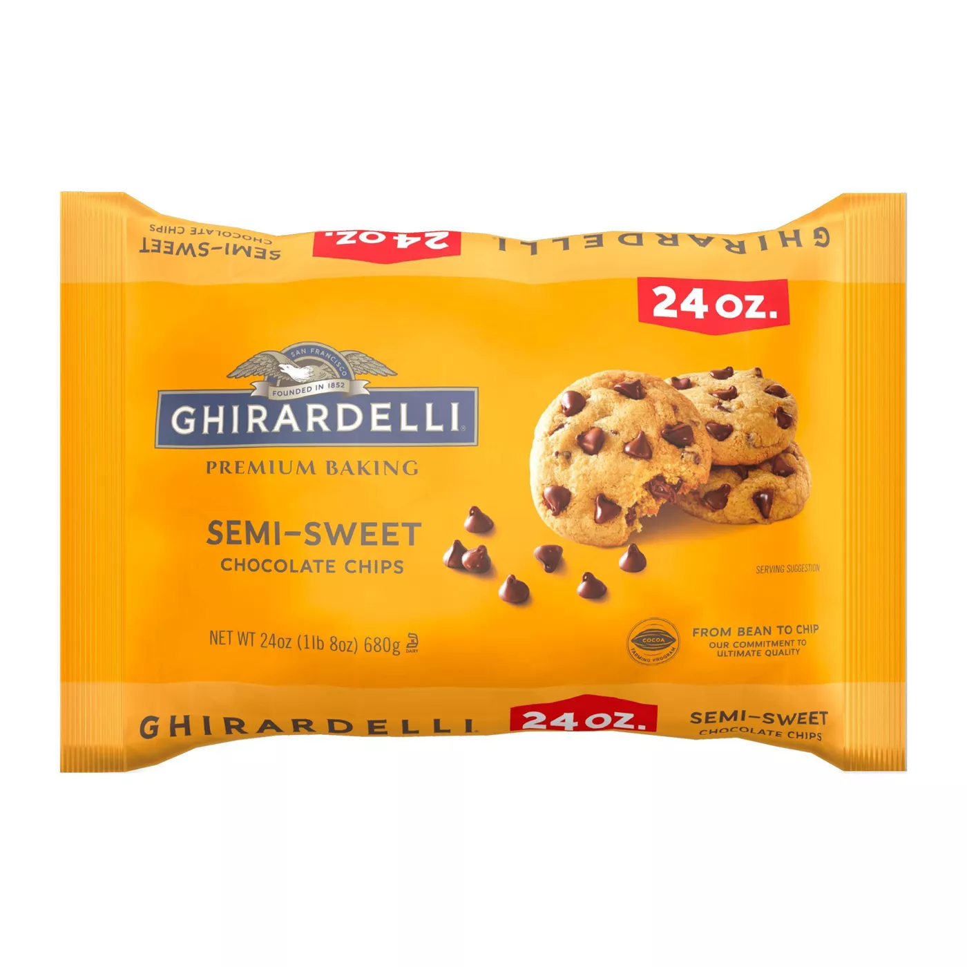 Ghirardelli Semi-Sweet Chocolate Chips - 24oz - image 1 of 4