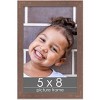PosterPalooza | Photo Size Shabby Chic Brown Picture Frame - UV Acrylic, Foam Board Backing, Hanging Hardware - 2 of 4