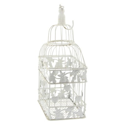 Photo 1 of 22"H Iron Bird House - White - Olivia & May