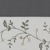 Kate Aurora Complete 5 Pc Window in a Bag Embroidered Floral Country Flax Sheer Curtain & Valance Set - 4 of 4