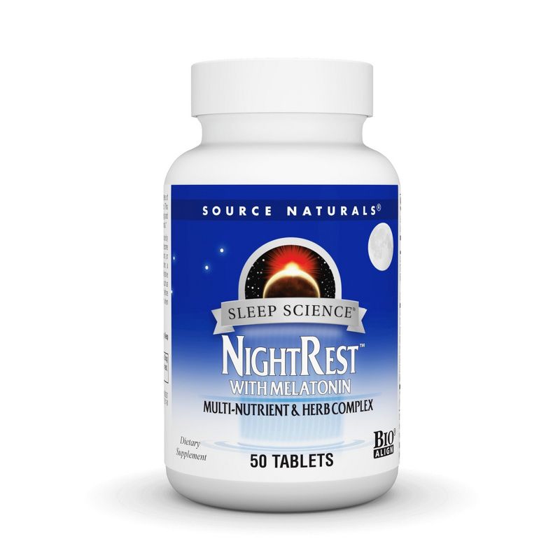 Source Naturals, Inc. Sleep Science Night Rest with Melatonin  -  50 Tablet, 1 of 4