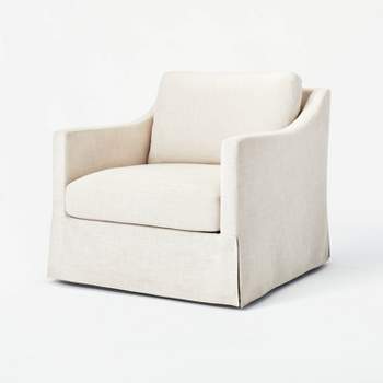 Vivian Park Upholstered Swivel Chair - Threshold™ designed with Studio McGee