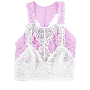 Jezebel by Felina Women's Lace Bralette 2 Pack - 1 of 3