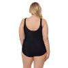 Aqua Green Women's Cinched V-Neck Shirred One Piece - 3 of 3