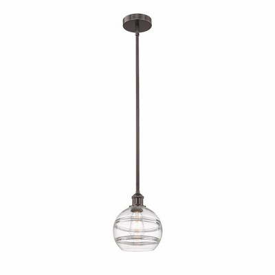 Rochester - 1 Light Stem Hung Mini Pendant In Industrial Style-9.38 Inches Tall and 8 Inches Wide