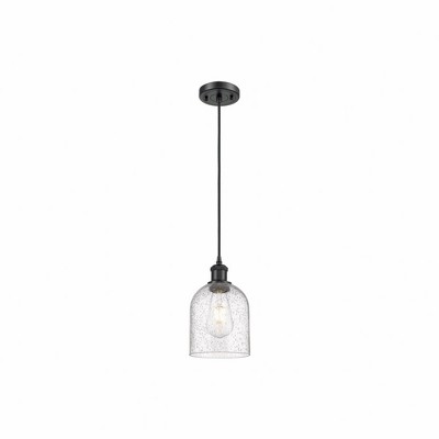 Bella - 1 Light Cord Hung Mini Pendant In Industrial Style-9.5 Inches Tall and 5.5 Inches Wide