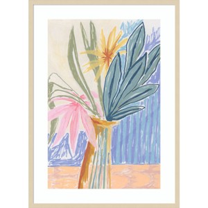 Amanti Art August Bouquet by Kate Aurelia Holloway Wood Framed Wall Art Print - 1 of 4