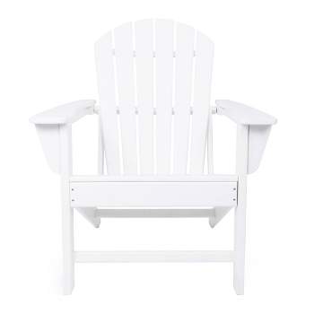 32"x37" Traditional Resin Adirondack Chair - White - Olivia & May