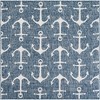 Unique Loom Outdoor Coastal Ahoy Solid Print Woven Area Rug - 2 of 4
