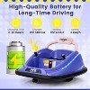 Costway Bumper Car for Kids Electric Ride on Car with Remote Control Joystick Flashing LED Lights - 2 of 4